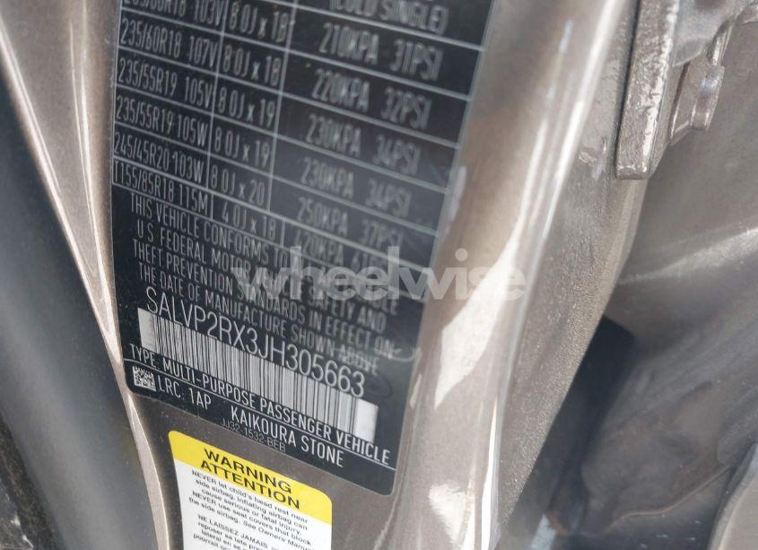 Photo 9 of 2018 Land Rover RANGE ROVER EVOQUE SE/SE PREMIUM (VIN SALVP2RX3JH305663)