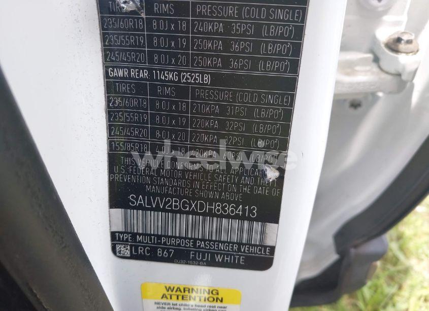 Photo 9 of 2013 Land Rover RANGE ROVER EVOQUE PURE (VIN SALVV2BGXDH836413)