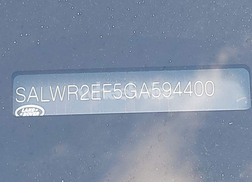 Photo 9 of 2016 Land Rover RANGE ROVER SPORT 5.0L V8 SUPERCHARGED/5.0L V8 SUPERCHARGED DYNAMIC (VIN SALWR2EF5GA594400)