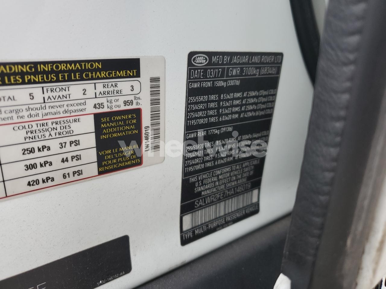 Photo 14 of 2017 LAND ROVER RANGE ROVER SPORT SC N/A (VIN SALWR2FE7HA146019)