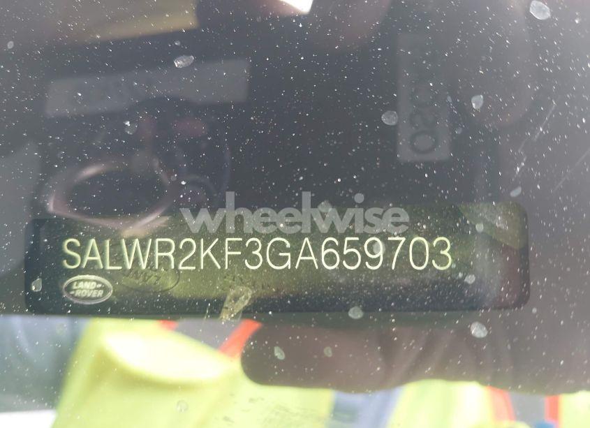 Photo 9 of 2016 Land Rover RANGE ROVER SPORT 3.0L V6 TURBOCHARGED DIESEL HSE TD6 (VIN SALWR2KF3GA659703)