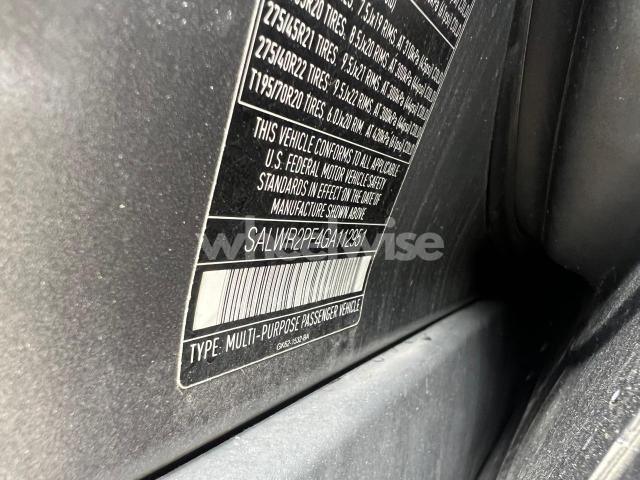 Photo 8 of 2016 LAND ROVER RANGE ROVER SPORT HSE (VIN SALWR2PF4GA112951)