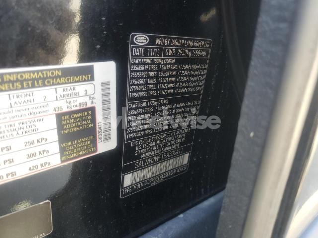 Photo 10 of 2014 LAND ROVER RANGE ROVER SPORT HSE (VIN SALWR2WF1EA330411)