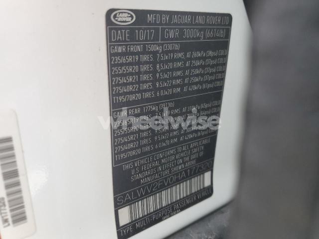 Photo 8 of 2017 LAND ROVER RANGE ROVER SPORT HSE DYNAMIC N/A (VIN SALWV2FV0HA177320)