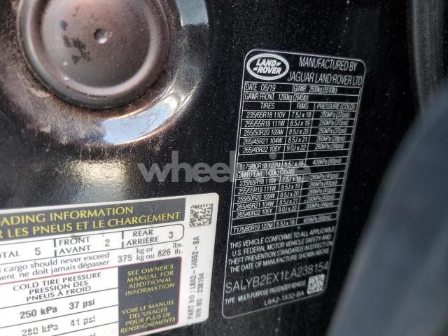 Photo 2 of 2020 LAND ROVER RANGE ROVER VELAR S N/A (VIN SALYB2EX1LA238154)