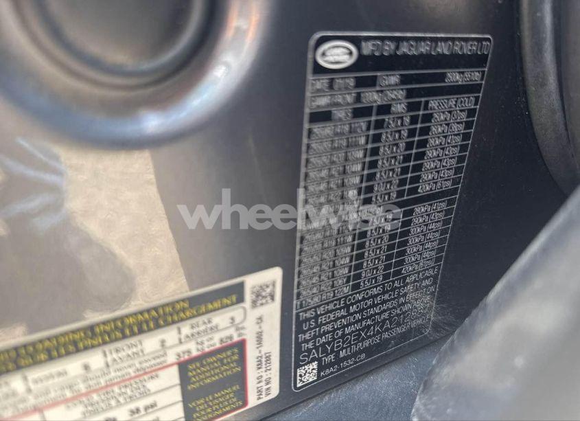 Photo 9 of 2019 Land Rover RANGE ROVER VELAR S (VIN SALYB2EX4KA212887)