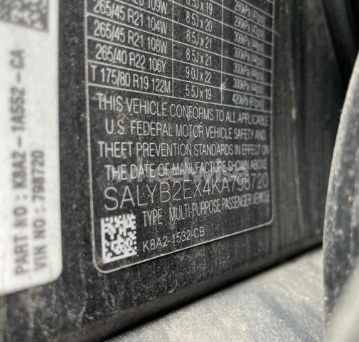 2019 LAND ROVER RANGE ROVER VELAR S N/A (VIN SALYB2EX4KA798720) main photo