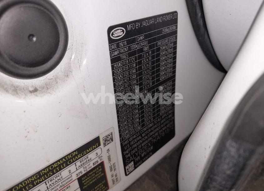 Photo 9 of 2019 Land Rover RANGE ROVER VELAR P250 S (VIN SALYB2EX7KA781572)