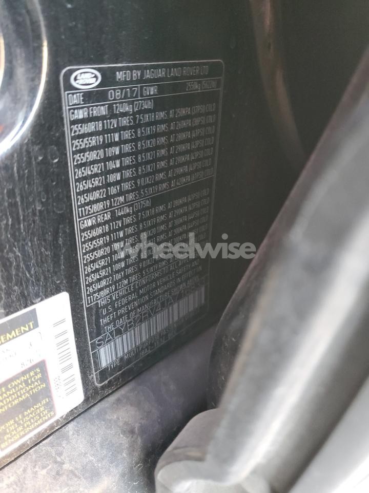 Photo 13 of 2018 LAND ROVER RANGE ROVER VELAR S (VIN SALYB2RV4JA716833)