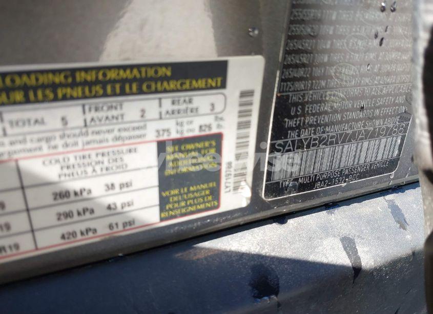 Photo 9 of 2018 Land Rover RANGE ROVER VELAR P380 S (VIN SALYB2RV7JA719788)