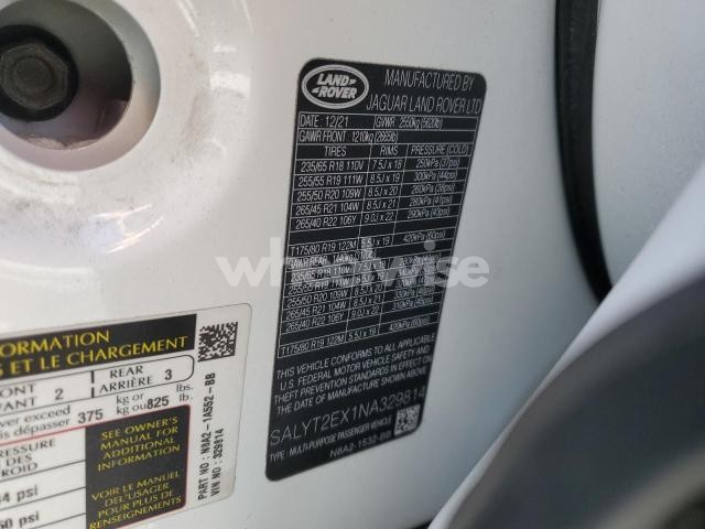 Photo 8 of 2022 LAND ROVER RANGE ROVER VELAR R-DYNAMIC S N/A (VIN SALYT2EX1NA329814)