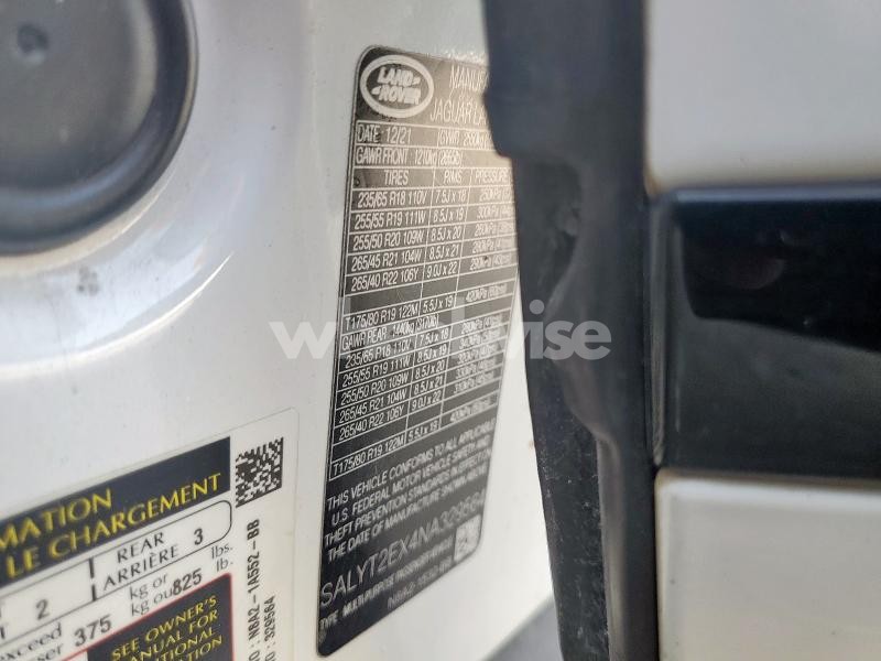 Photo 8 of 2022 LAND ROVER RANGE ROVER VELAR R-DYNAMIC S N/A (VIN SALYT2EX4NA329564)