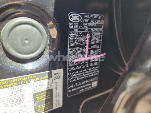 Photo 8 of 2022 LAND ROVER RANGE ROVER VELAR R-DYNAMIC S N/A (VIN SALYT2EX9NA344075)