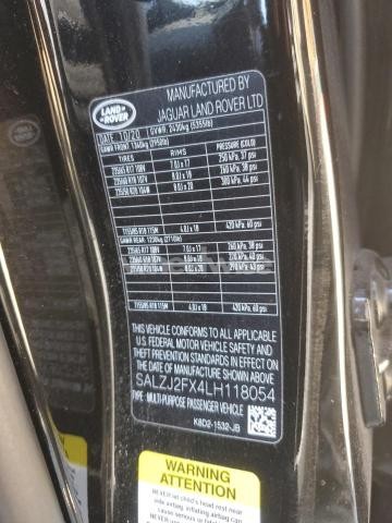 Photo 9 of 2020 LAND ROVER RANGE ROVER EVOQUE S (VIN SALZJ2FX4LH118054)