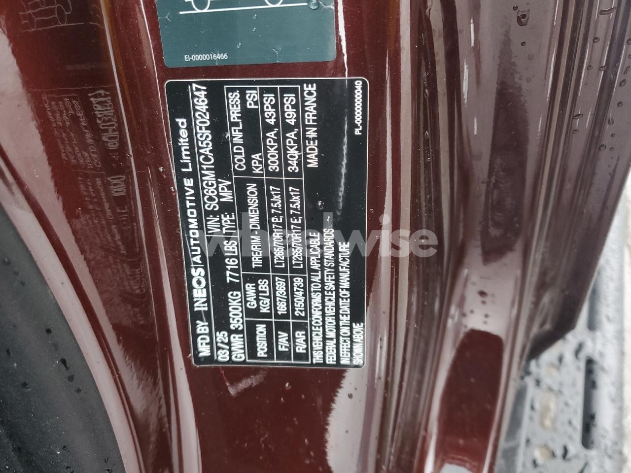 Photo 13 of 2025 INEOS AUTOMOTIVE LIMITED GRENADIER (VIN SC6GM1CA5SF024647)