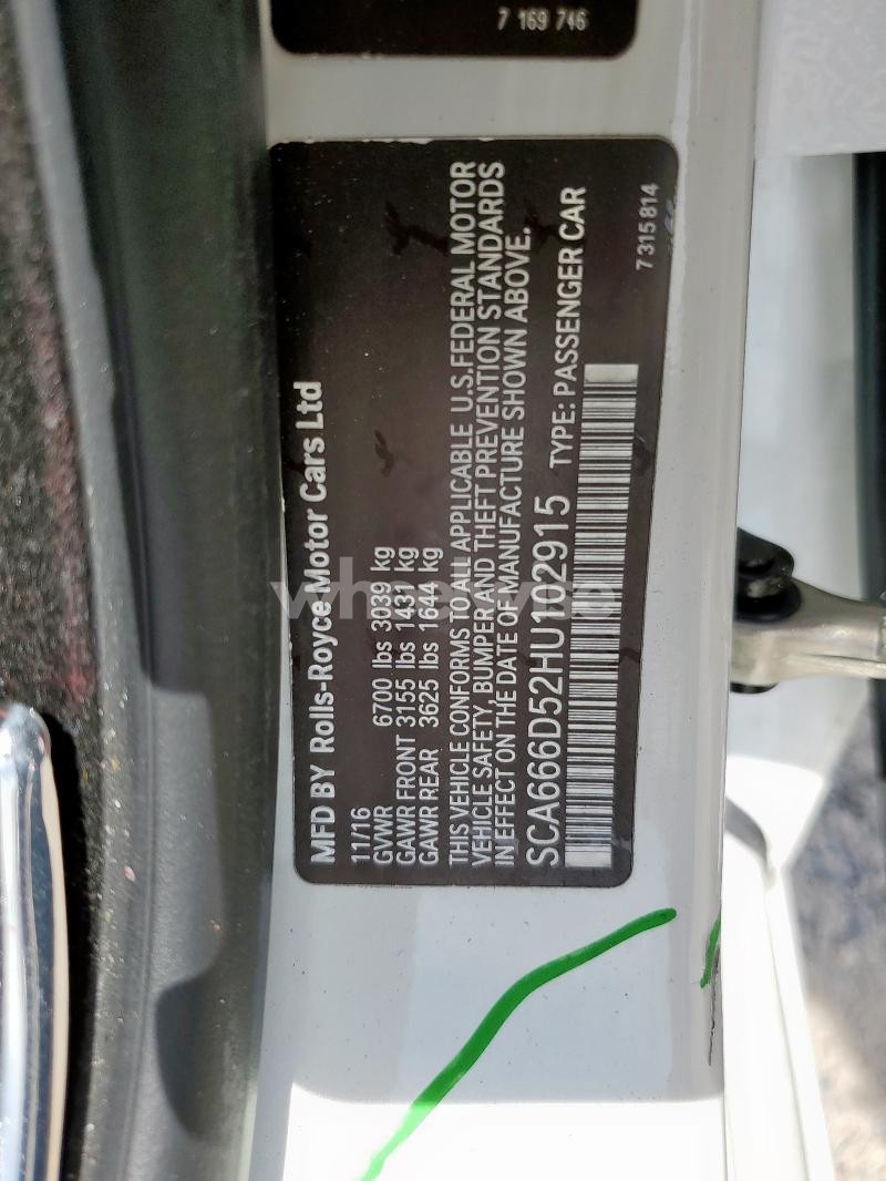 Photo 6 of 2017 ROLLS-ROYCE DAWN (VIN SCA666D52HU102915)