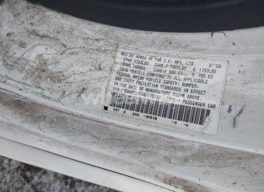 Photo 9 of 2004 Honda Civic SI (VIN SHHEP33584U505350)