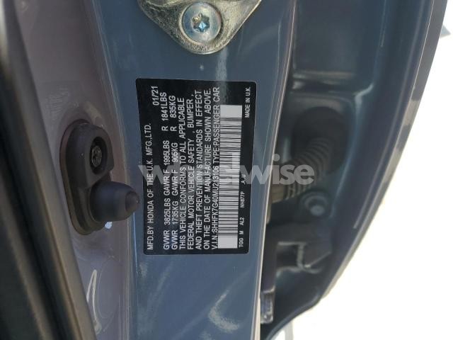 Photo 3 of 2021 HONDA CIVIC SPORT (VIN SHHFK7G40MU213106)