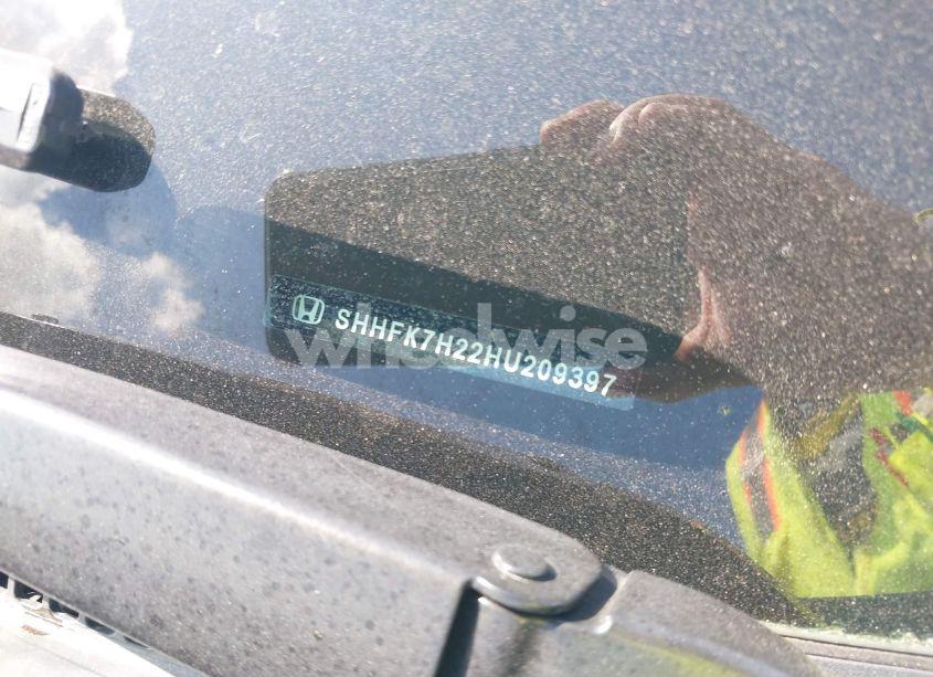 Photo 9 of 2017 Honda Civic LX (VIN SHHFK7H22HU209397)