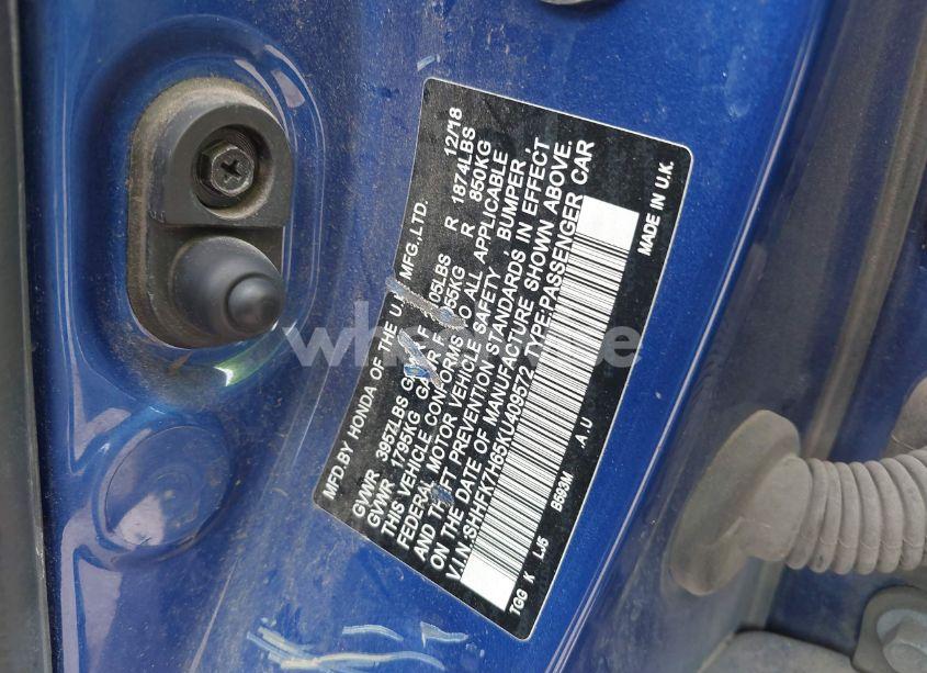 Photo 9 of 2019 Honda Civic EX (VIN SHHFK7H65KU409572)