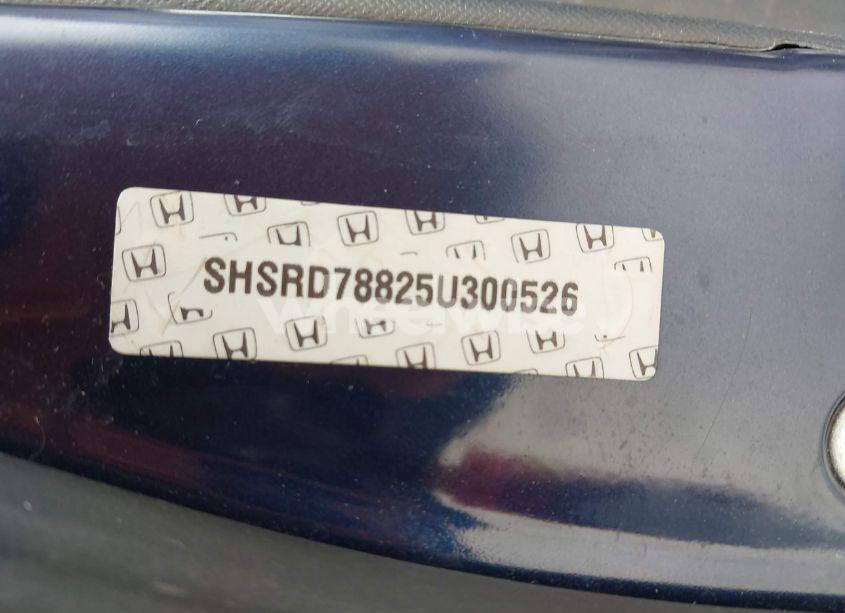 Photo 9 of 2005 Honda Cr-v EX (VIN SHSRD78825U300526)