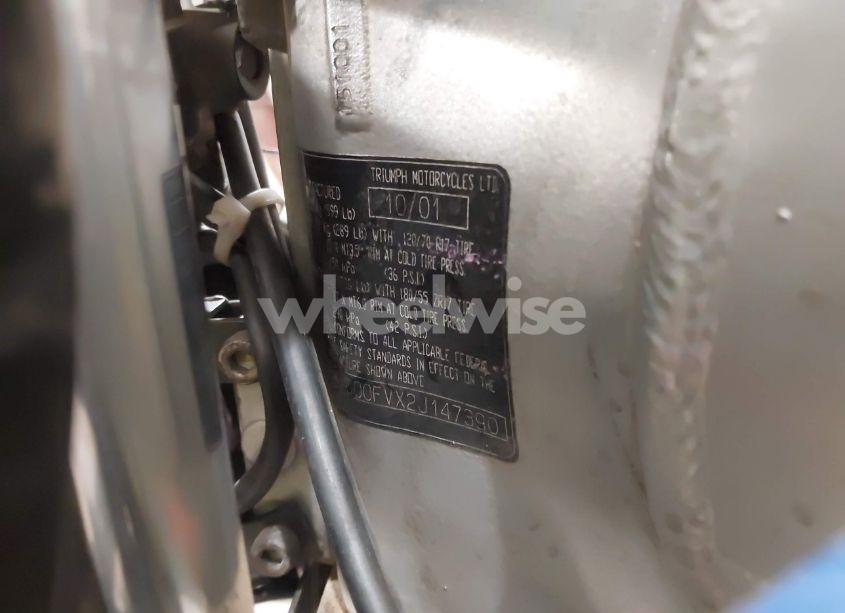 Photo 10 of 2002 Triumph Motorcycle SPRINT ST (VIN SMT600FVX2J147390)