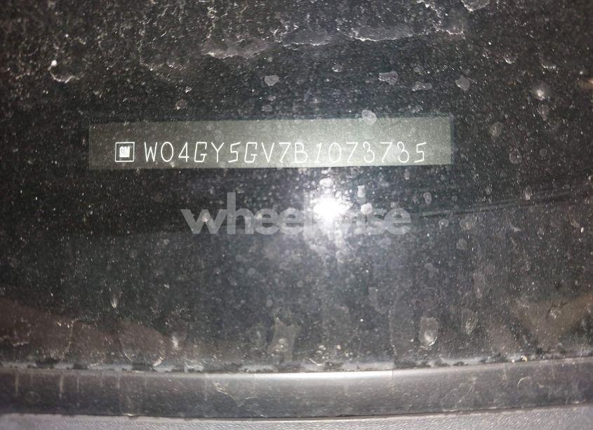 Photo 9 of 2011 Buick Regal CXL TURBO RUSSELSHEIM (VIN W04GY5GV7B1073735)