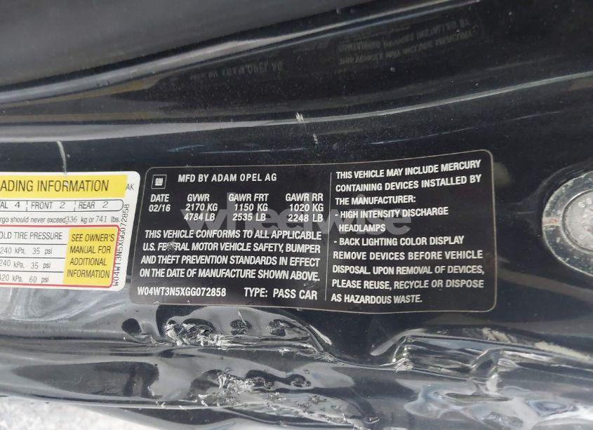 Photo 9 of 2016 Buick Cascada PREMIUM (VIN W04WT3N5XGG072858)