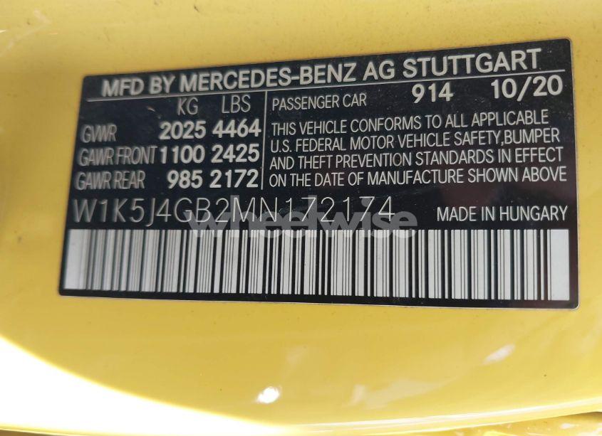 Photo 9 of 2021 Mercedes-benz Cla 250 (VIN W1K5J4GB2MN172174)