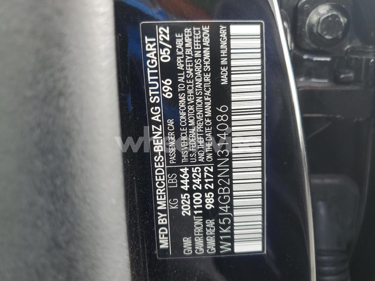 Photo 13 of 2022 MERCEDES-BENZ CLA 250 (VIN W1K5J4GB2NN314086)