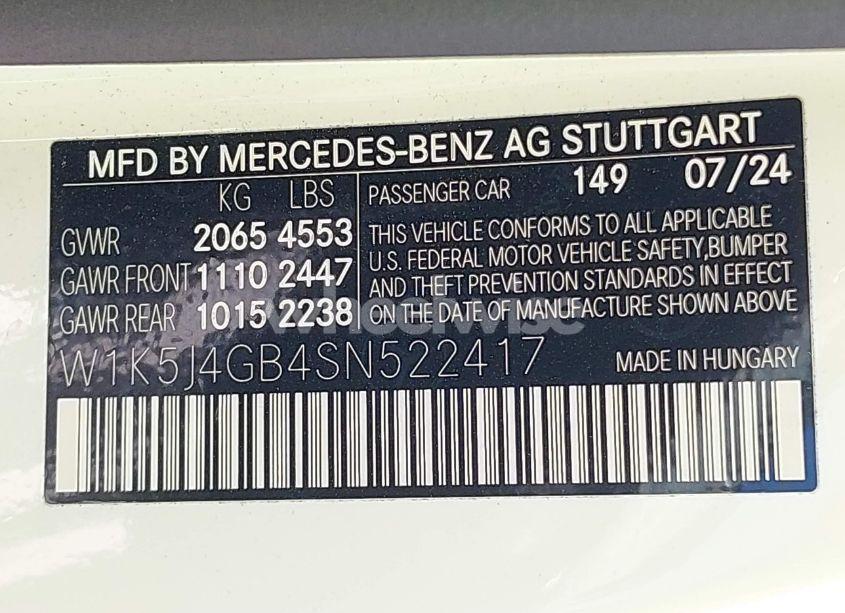 Photo 9 of 2025 Mercedes-benz Cla 250 COUPE (VIN W1K5J4GB4SN522417)