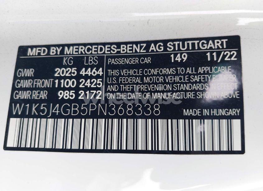 Photo 9 of 2023 Mercedes-benz Cla 250 COUPE (VIN W1K5J4GB5PN368338)