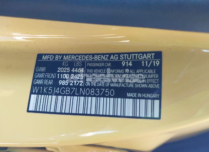 Photo 9 of 2020 Mercedes-benz Cla 250 (VIN W1K5J4GB7LN083750)