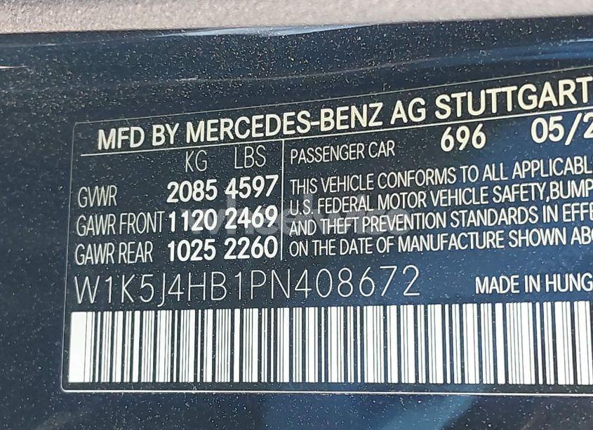 Photo 9 of 2023 Mercedes-benz Cla 250 COUPE 4MATIC (VIN W1K5J4HB1PN408672)