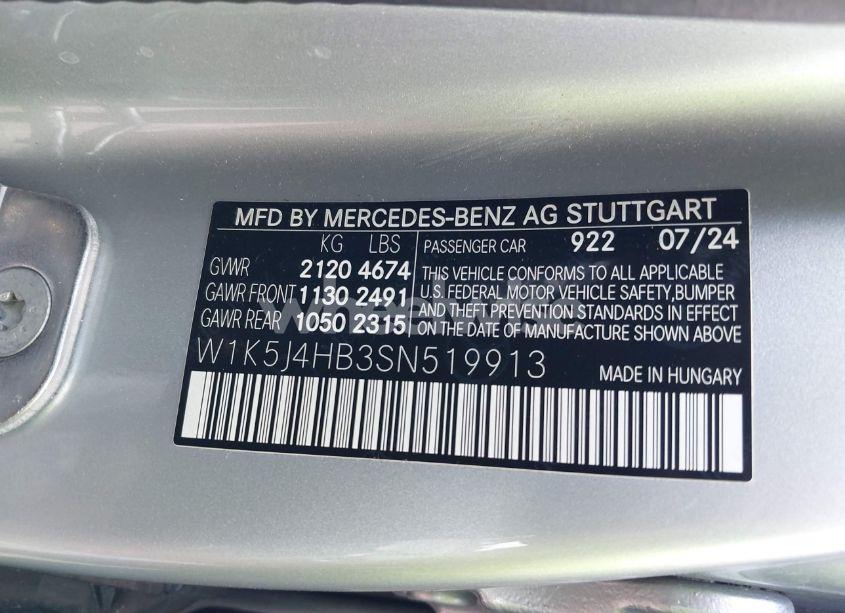 Photo 9 of 2025 Mercedes-benz Cla 250 COUPE 4MATIC (VIN W1K5J4HB3SN519913)