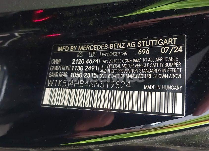 Photo 9 of 2025 Mercedes-benz Cla CLA 250 (VIN W1K5J4HB4SN519824)