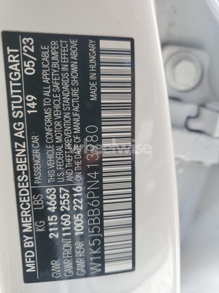 Photo 12 of 2023 MERCEDES-BENZ CLA AMG 35 4MATIC (VIN W1K5J5BB6PN413980)