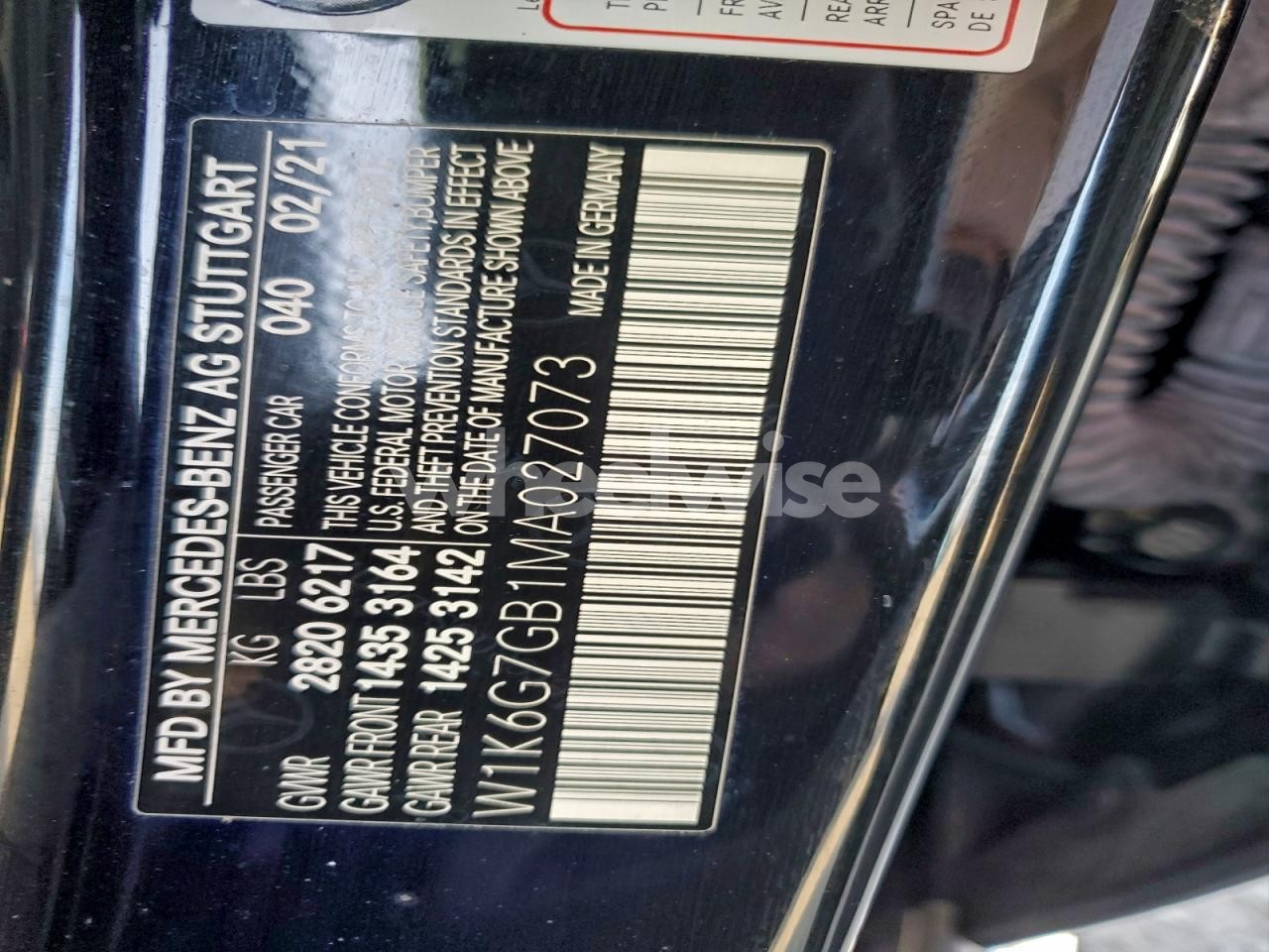 Photo 12 of 2021 MERCEDES-BENZ S 580 4MATIC (VIN W1K6G7GB1MA027073)