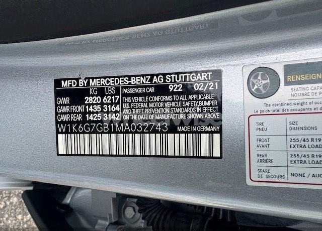 Photo 8 of 2021 Mercedes-benz S 580 4MATIC (VIN W1K6G7GB1MA032743)
