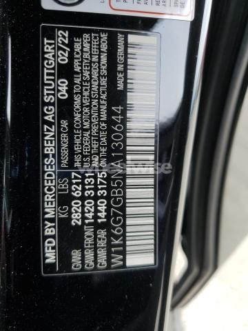 Photo 12 of 2022 MERCEDES-BENZ S 580 4MATIC (VIN W1K6G7GB5NA130644)