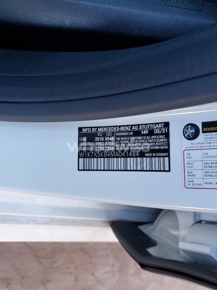 Photo 12 of 2021 MERCEDES-BENZ AMG GT 43 N/A (VIN W1K7X5KB4MA041484)