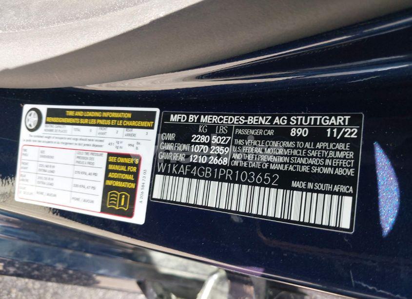 Photo 9 of 2023 Mercedes-benz C 300 SEDAN (VIN W1KAF4GB1PR103652)