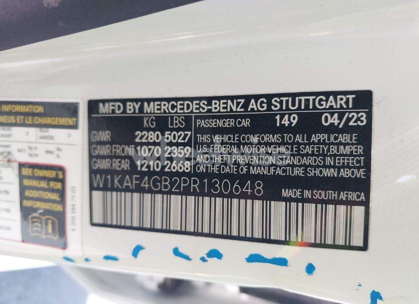 Photo 9 of 2023 Mercedes-benz C 300 SEDAN (VIN W1KAF4GB2PR130648)