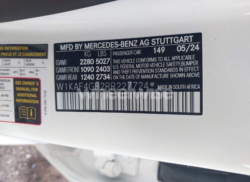 Photo 9 of 2024 Mercedes-benz C 300 (VIN W1KAF4GB2RR227724)