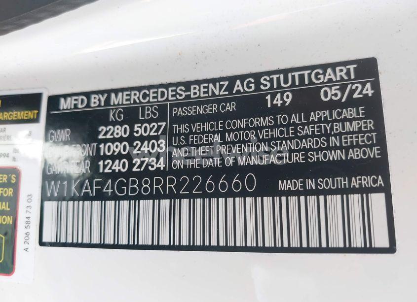 Photo 9 of 2024 Mercedes-benz C 300 (VIN W1KAF4GB8RR226660)