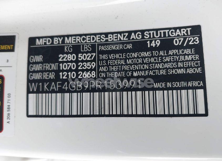 Photo 9 of 2023 Mercedes-benz C 300 SEDAN (VIN W1KAF4GB9PR153991)