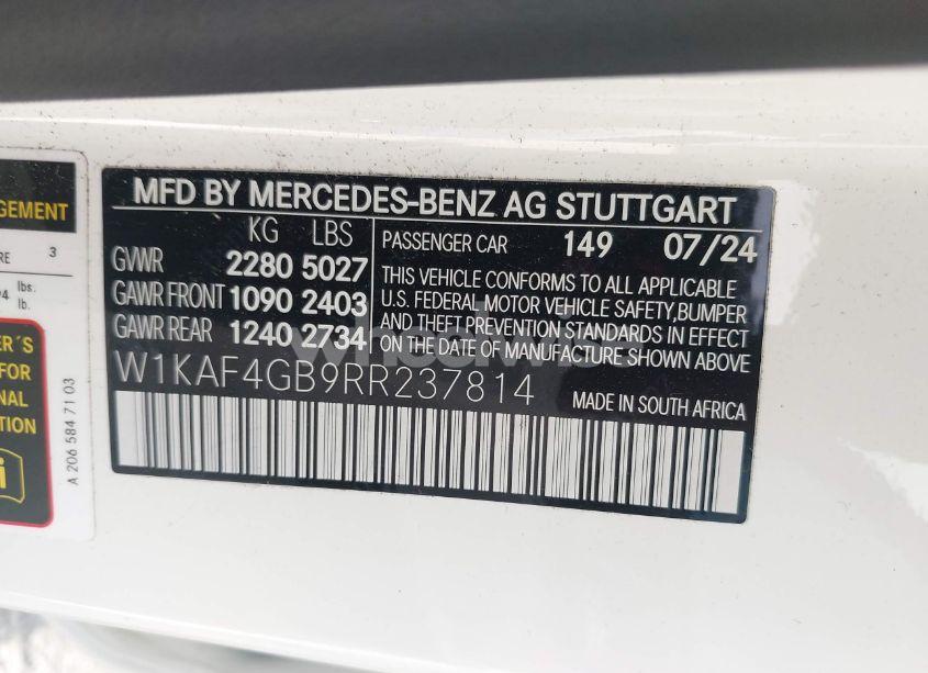 Photo 9 of 2024 Mercedes-benz C 300 (VIN W1KAF4GB9RR237814)