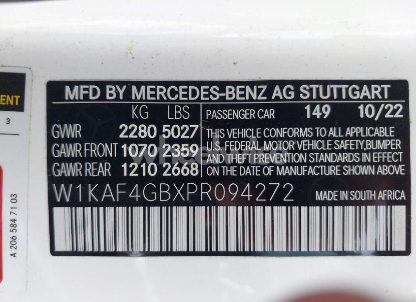 Photo 9 of 2023 Mercedes-benz C 300 SEDAN (VIN W1KAF4GBXPR094272)