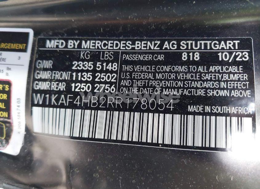 Photo 9 of 2024 Mercedes-benz C 300 (VIN W1KAF4HB2RR178054)