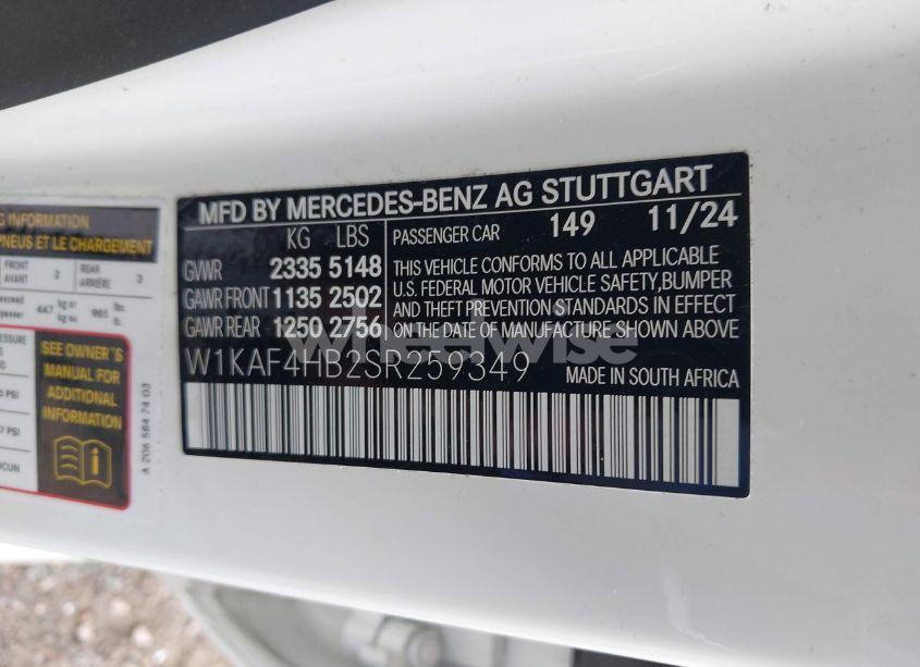 Photo 9 of 2025 Mercedes-benz C 300 (VIN W1KAF4HB2SR259349)